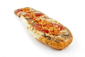 zapiekanka z pieczarkami