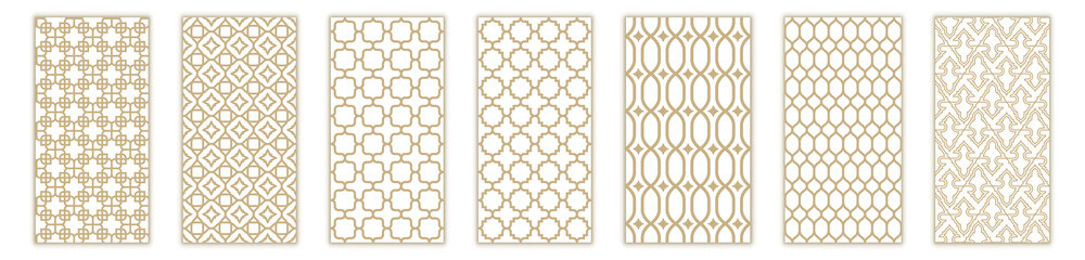 Islamic seamless pattern with arabic and islamic ornament big set