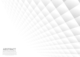 Abstract geometric square pattern background with white shapes perspective can be used in cover design  poster  website  flyer.