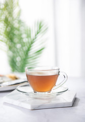 Tea drink made from snow lotus has the function of health preservation