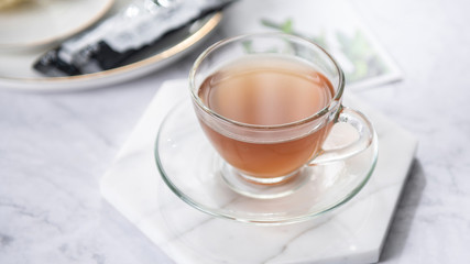 Tea drink made from snow lotus has the function of health preservation