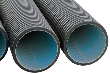 black plastic pipes for water supply