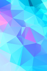 Obraz premium Blue vivid polygonal mosaic background, creative design templates Illustration