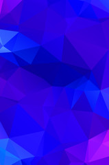 Blue vivid polygonal mosaic background, creative design templates Illustration