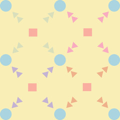 abstract with Geometry on yellow background 