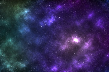 Obraz na płótnie Canvas Abstract Space background with nebula and stars, night sky and milky way.