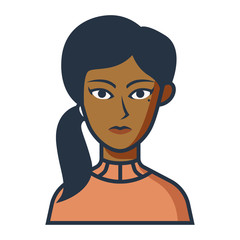 People Avatar Vector Icon Design, Isolated Background