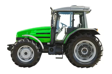 Wandaufkleber Moderner landwirtschaftlicher Traktor, Seitenansicht © stefan1179