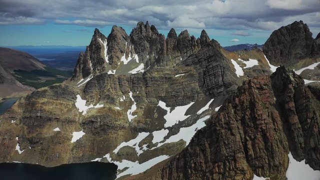 Dientes de Navarino mountain range at Navarino Island, Chile