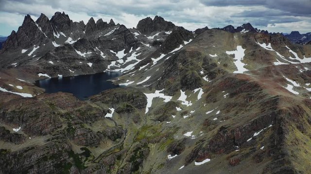 Dientes de Navarino mountain range at Navarino Island, Chile