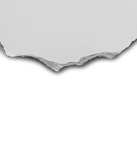 torn paper isolated on white background