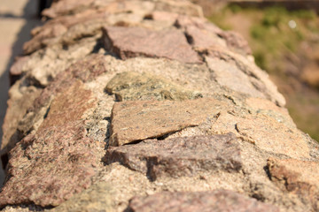 Pattern of Vintage Old Stone Wall Texture Dirty Old Texture Stock Photograph