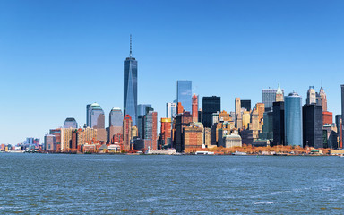 Lower Manhattan in New York USA