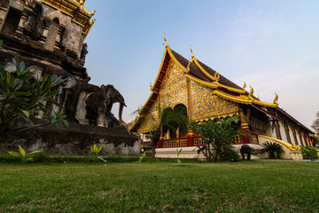 Wat Chiang Man buddhist temple in Chiang Mai Thailand