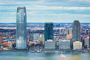 New Jersey skyline and Hudson River