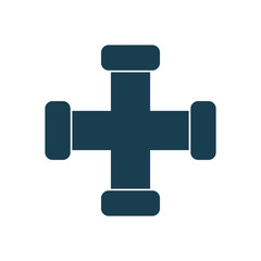 Obraz premium Isolated oil pipe silhouette style icon vector design