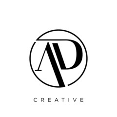 ad logo design vector symbol