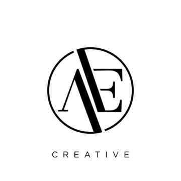 ae logo circle design