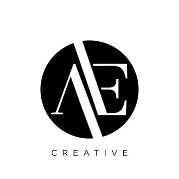 Ae Logo Circle Design