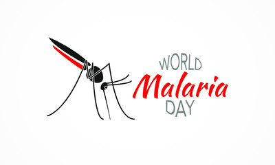 Vector illustration on the theme of World Malaria Day observed on April 25th every year.