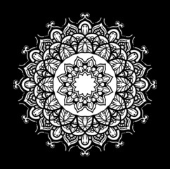 illustration of mandala art decoration