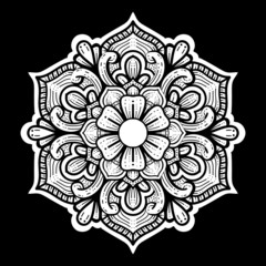 illustration of mandala art decoration