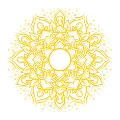 illustration of mandala art decoration