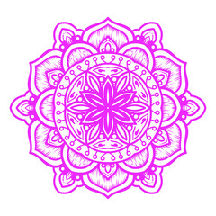 illustration of mandala art decoration
