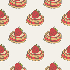 Petite Strawberry Cakes