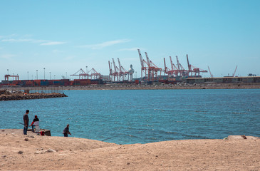 Cargo terminal Jeddah Port, Saudi ArabiaFebruary 2020