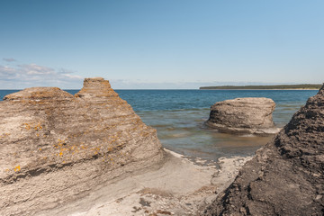 Byrum raukar on Swedish Island Oland: Spectacular limestone formations