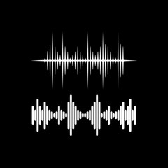 Sound waves vector illustration