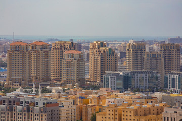 Fototapeta na wymiar City escape of Jeddah City, wide view Jeddah, Saudi Arabia, 2020