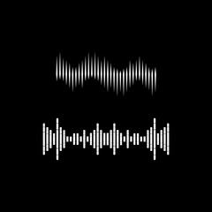 Sound waves vector illustration
