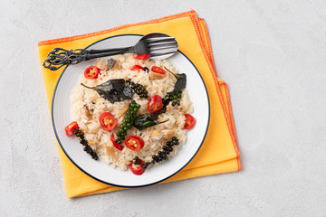 spicy fried rice food background