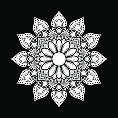 illustration of mandala art decoration