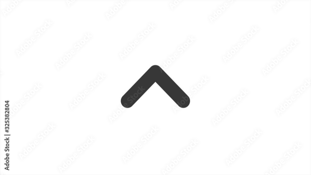 Poster animated arrows, upward animation with white background.