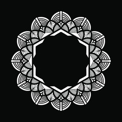 illustration of mandala art decoration