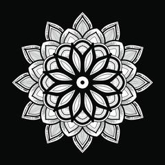 illustration of mandala art decoration