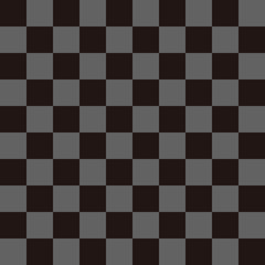 市松模様　黒&times;グレー　L