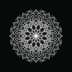 illustration of mandala art decoration