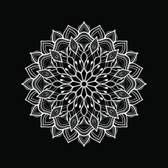 illustration of mandala art decoration