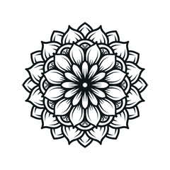 illustration of mandala art decoration