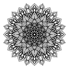 illustration of mandala art decoration