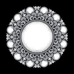 illustration of mandala art decoration