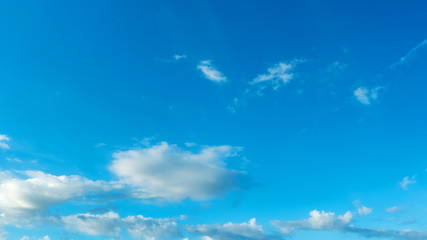 Blue Sky and cloud in Good weather day background.