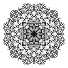 illustration of mandala art decoration