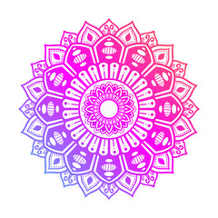 illustration of mandala art decoration