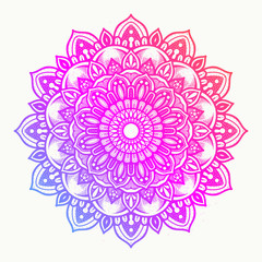 illustration of mandala art decoration