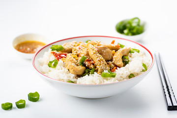 rice with chicken and vegetables